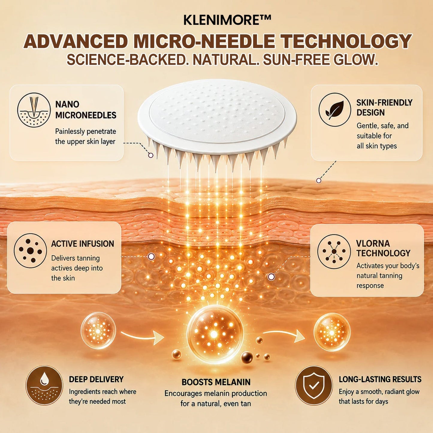 𝑶𝒇𝒇𝒊𝒄𝒊𝒂𝒍 𝑺𝒕𝒐𝒓𝒆 | ☀️☀️ KLENIMORE® 𝐒𝐮𝐧𝐥𝐞𝐬𝐬 𝐈𝐧𝐬𝐭𝐚𝐧𝐭 𝐁𝐫𝐨𝐧𝐳𝐞 𝐓𝐚𝐧𝐧𝐢𝐧𝐠 𝐌𝐢𝐜𝐫𝐨𝐧𝐞𝐞𝐝𝐥𝐞 𝐏𝐚𝐭𝐜𝐡