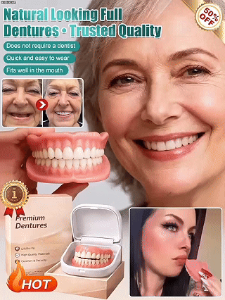 🔥 Custom-Fit Instant Smile Dentures – Natural Look & Comfort Fit | 50% OFF Today